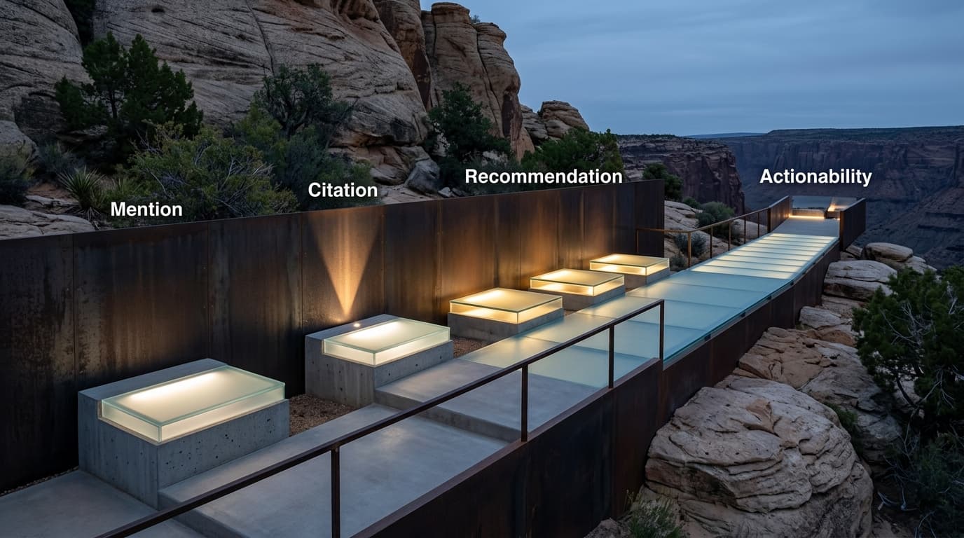 What should I know about mention, citation, recommendation, and actionability?