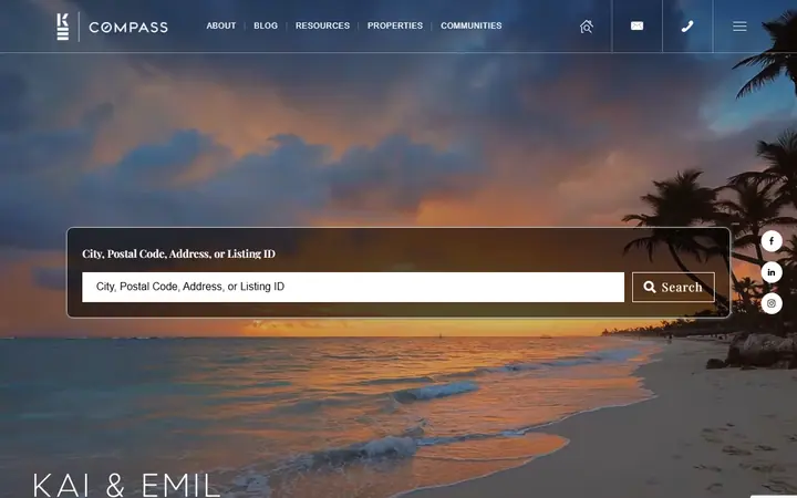 Live custom homepage for KE Team Hawaii