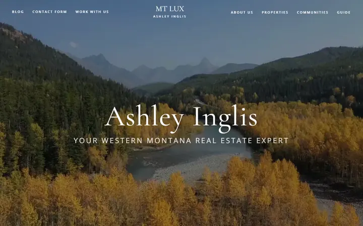 Live custom homepage for Mt Lux Realty