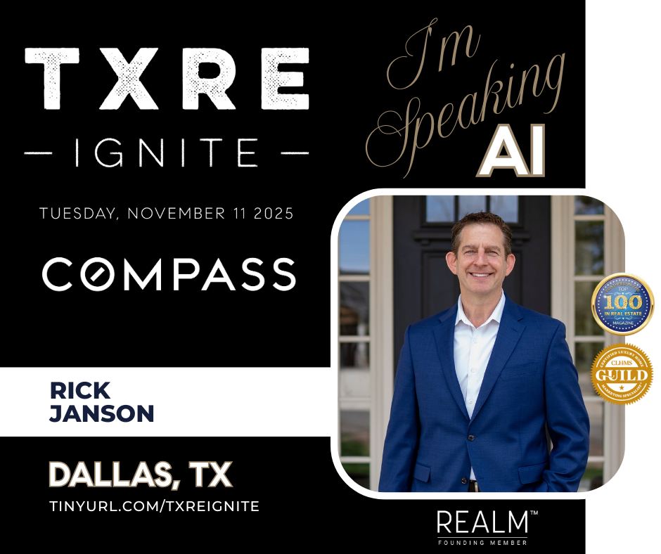 Rick Janson TXRE Ignite speaker announcement